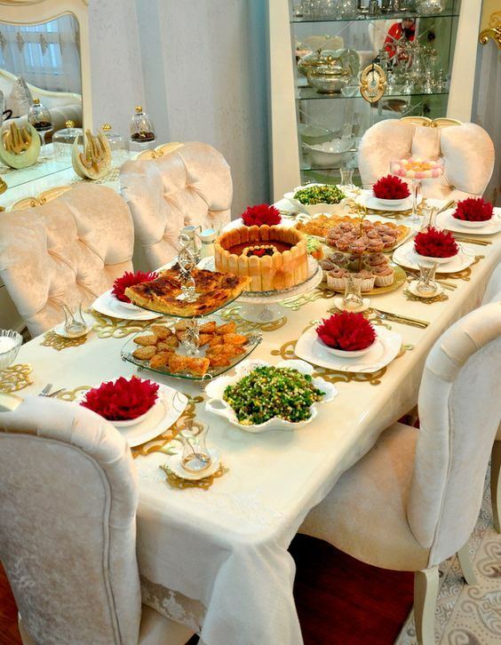 Iftar tabuľky dekorácie návrhy