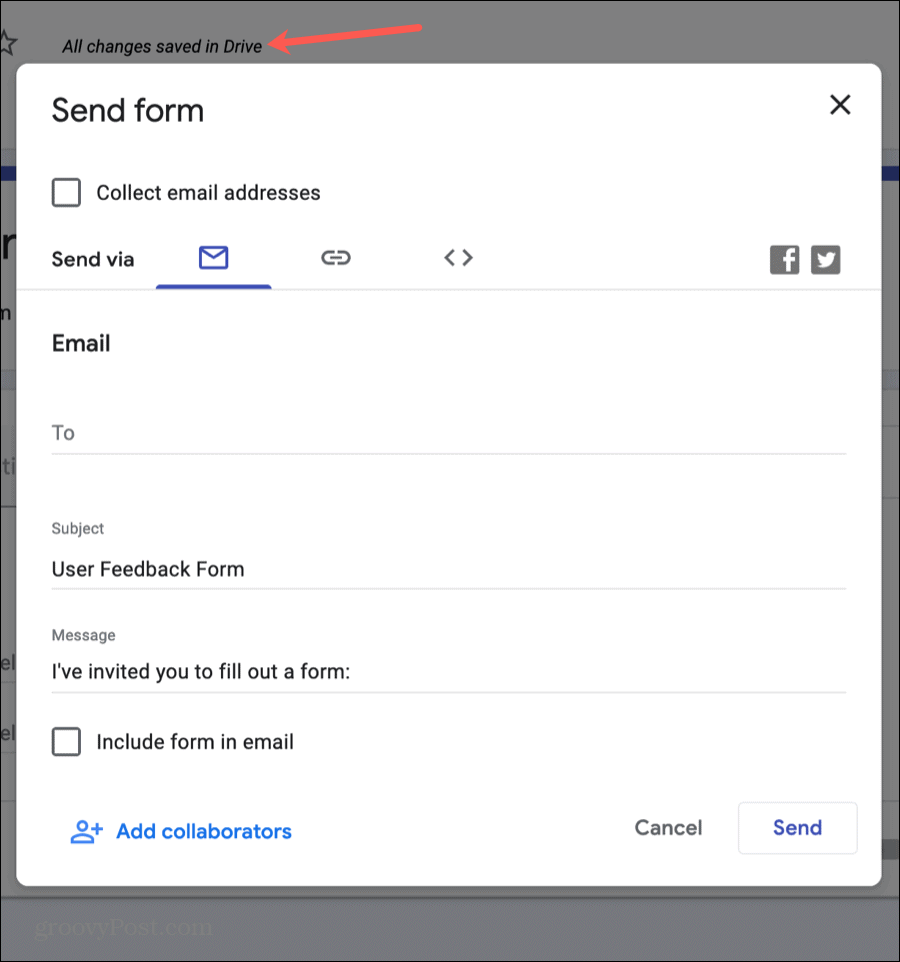 Formuláre Google Pošlite váš formulár