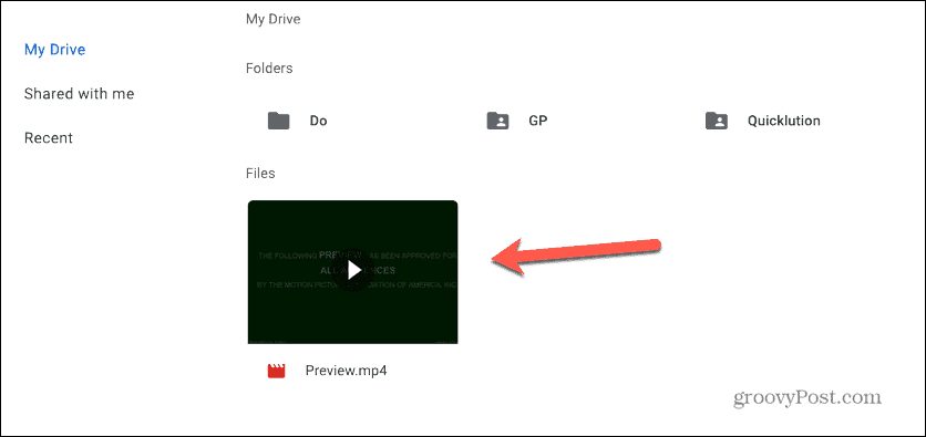 google slides vyberte video na disku Google