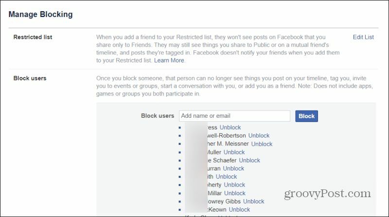 odblokovať niekoho na Facebooku