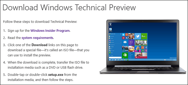 Stiahnite si technickú ukážku systému Windows 10