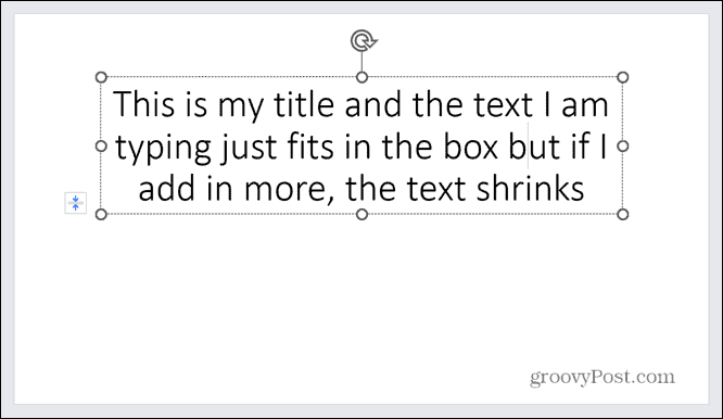 automatické prispôsobenie textu v powerpointe