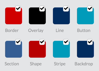 Vyberte farby rozloženia pre svoj projekt RelayThat.