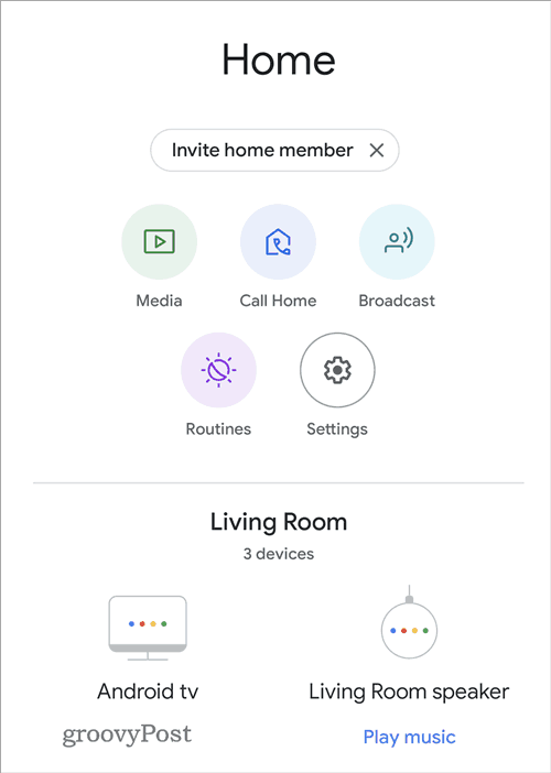 Zvukový ekvalizér Google Home