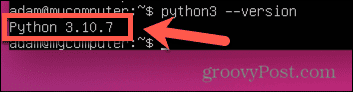 verzia ubuntu python