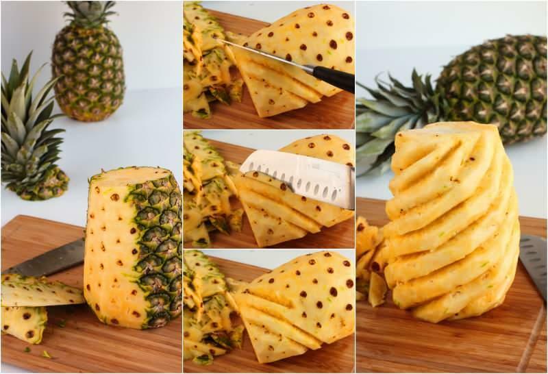 ako ošúpať ananás