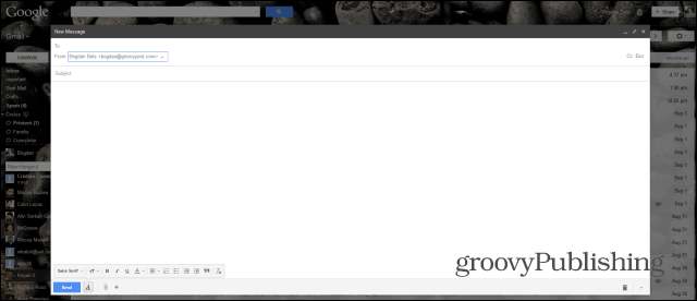 Nový Gmail Vytvoriť novú obrazovku