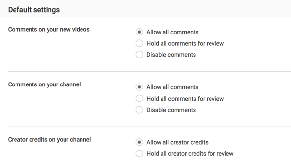 Po odoslaní môžete povoliť všetky komentáre alebo ich môžete zadržať na kontrolu v závislosti od vašich preferencií moderovania YouTube.