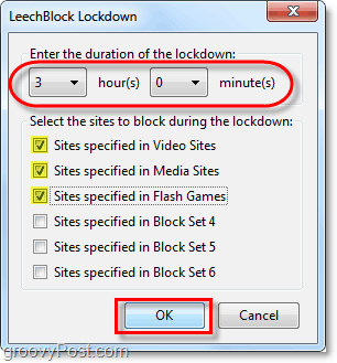 leechblock okamžite zamkne stránky, ktoré zbytočne strácajú čas na zadané množstvo času