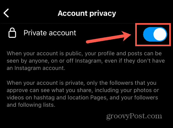 instagram zapnúť súkromné