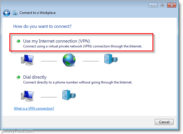 používať moje pripojenie k internetu vpn v systéme Windows 7