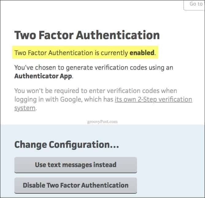 Trelly-dvojfaktorové autentifikácia povolené