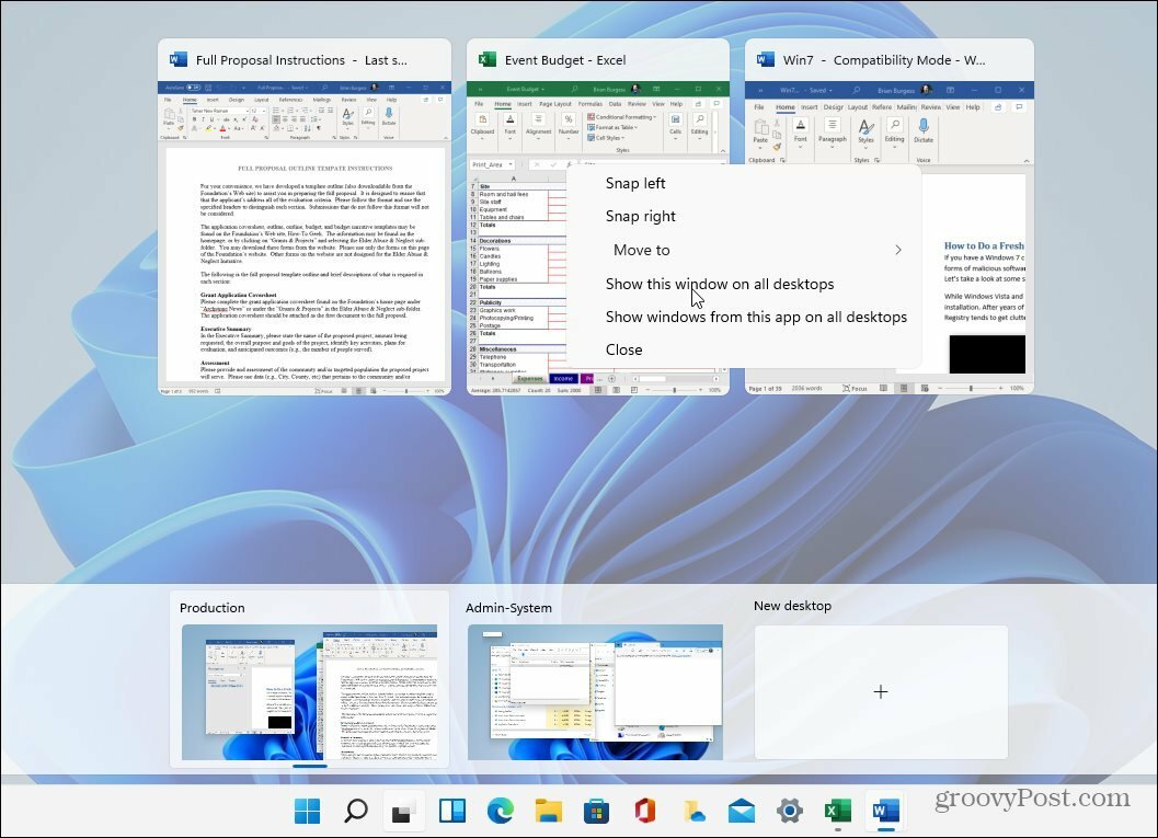 Virtuálne desktopy Windows 11