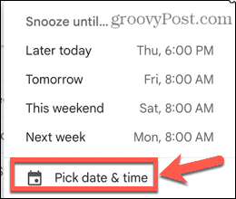 dátum odloženia gmailu