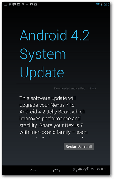 Aktualizácia Google Pushing Out Android Jelly Bean 4.2.1 pre zariadenia Nexus