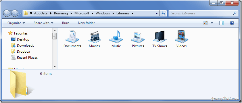 Ako zmeniť ikonu knižnice systému Windows 7