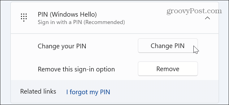 PIN na prihlásenie do systému Windows 11