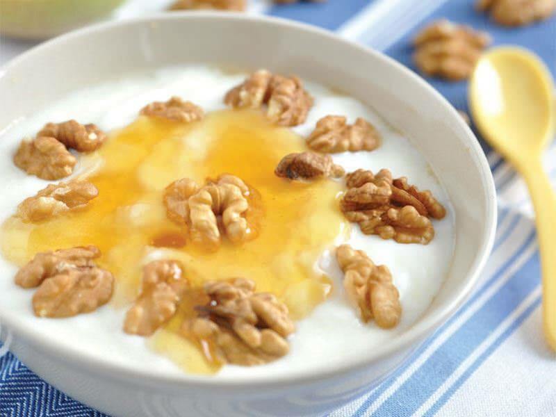 Recept jogurt z vlašských orechov pre deti