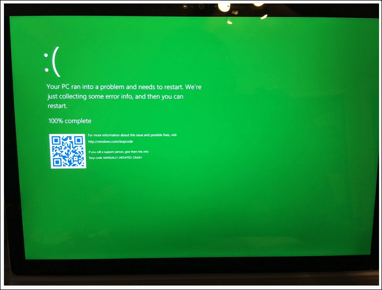 Spoločnosť Microsoft predstavuje zelenú obrazovku smrti výhradne pre zasvätených používateľov systému Windows