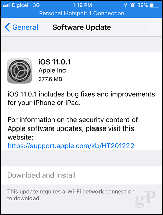 Vydané Apple iOS 11.0.1 a teraz by ste mali upgradovať