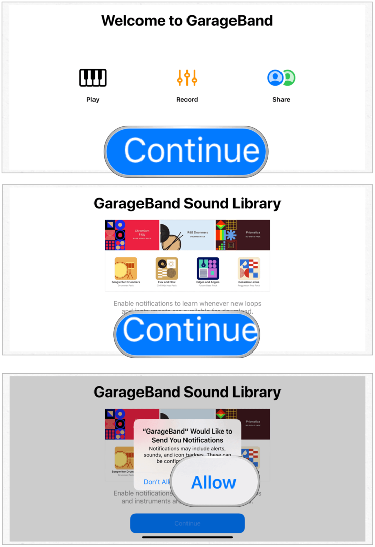 Inštalácia programu GarageBand na iPhone