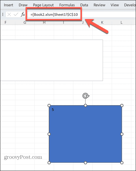 externý odkaz v tvare excel