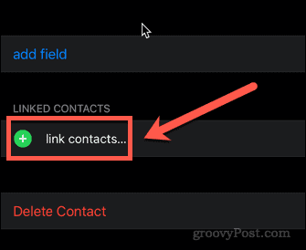 prepojenie kontaktov na iphone
