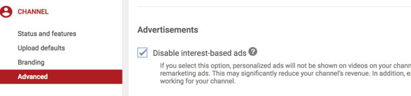 Ako nastaviť reklamnú kampaň YouTube, krok 36, možnosť zabrániť konkrétnemu umiestneniu videa konkurenciou na vašom kanáli