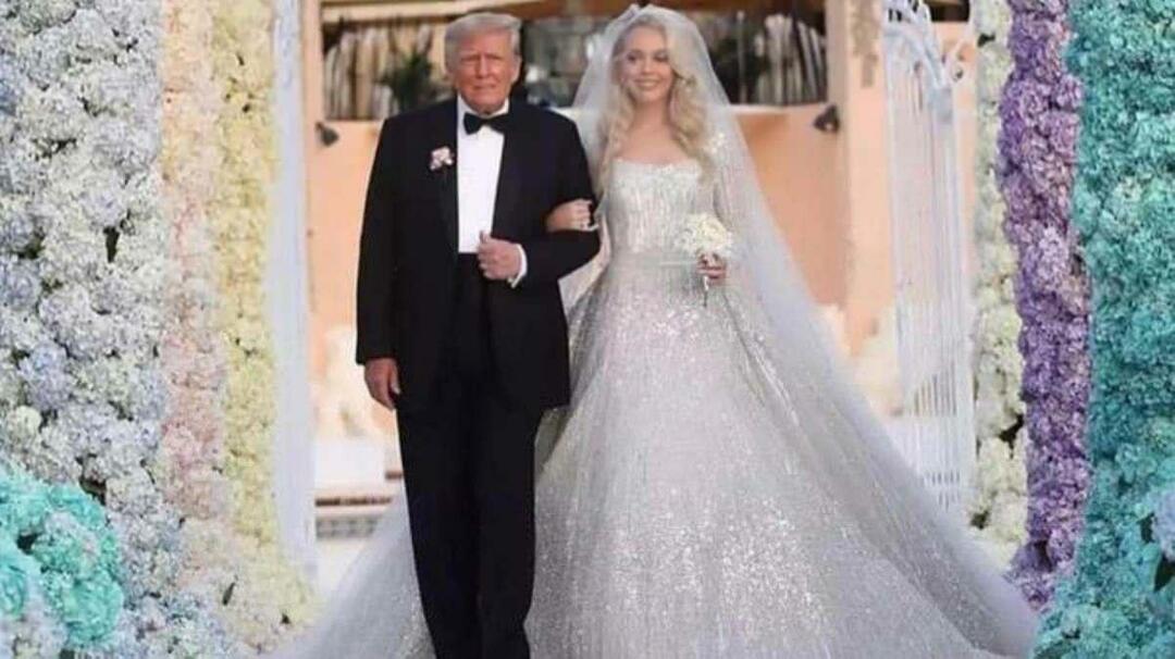 Svadobné šaty Tiffany Trump poznačili svadbu