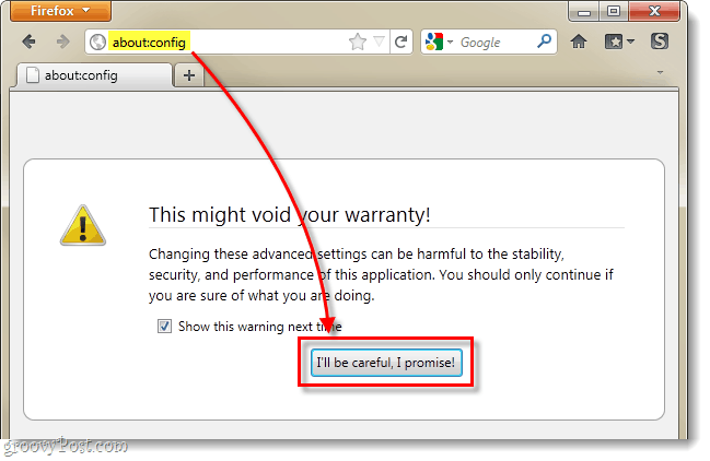Konfiguračná ponuka prehliadača Firefox môže viesť k zrušeniu záruky