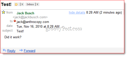 Filtrovanie správ BCC Gmail