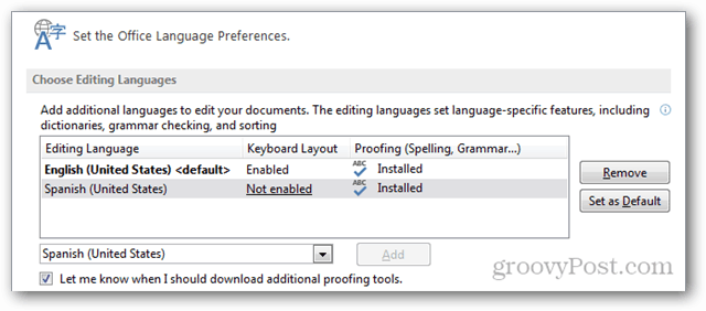 Ako pridať ďalšie jazyky do balíka Office 2013