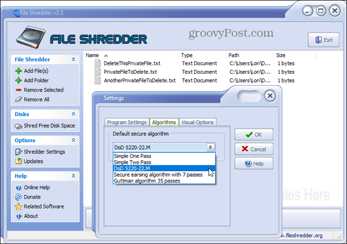 Nástroj na bezpečné odstránenie súborov File Shredder pre Windows