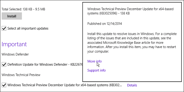 Aktualizácia systému Windows KB3025096