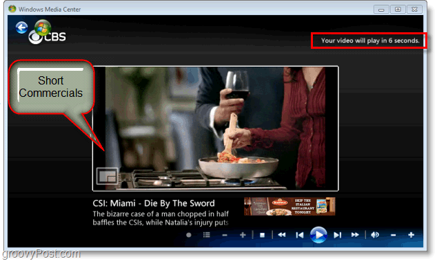 Windows 7 Media Center - vychutnajte si krátke reklamy