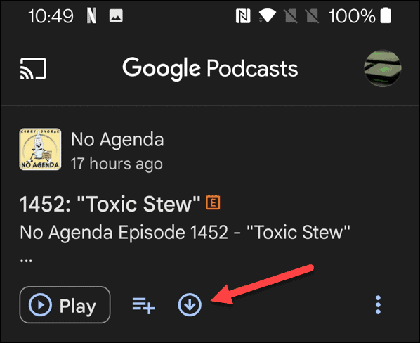 stiahnite si Google Podcasty