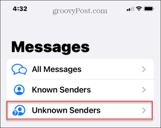 Skryť textový spam neznámych odosielateľov na iPhone