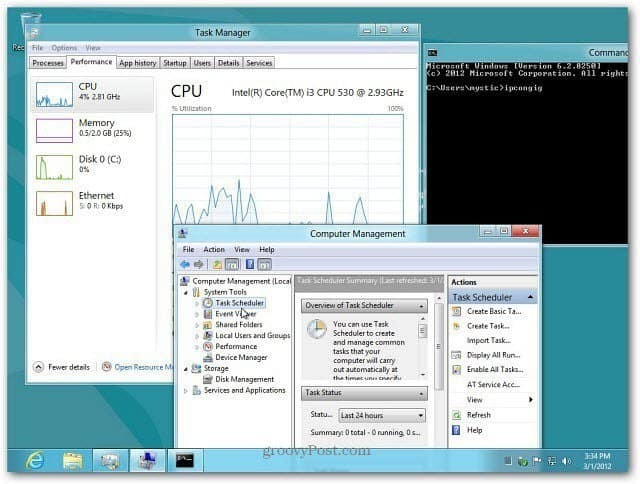 Prístup k ponuke skrytých používateľov systému Windows 8