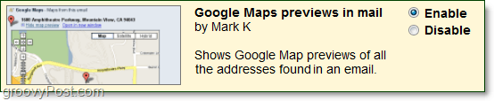 Kontrola ukážok máp Google v laboratóriách Gmailu