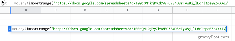 importrange v google sheets