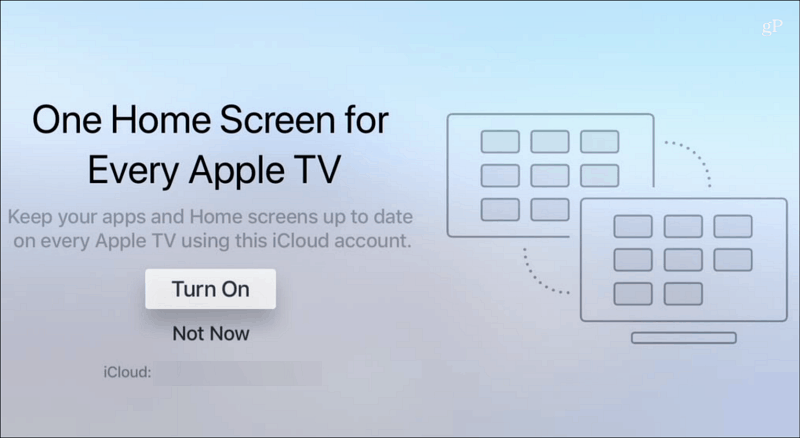 Jedna domáca obrazovka Každá Apple TV
