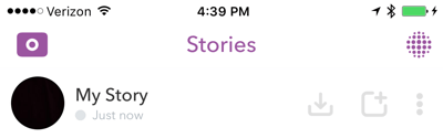 Na konci každého dňa si uložte celý svoj príbeh o Snapchate.