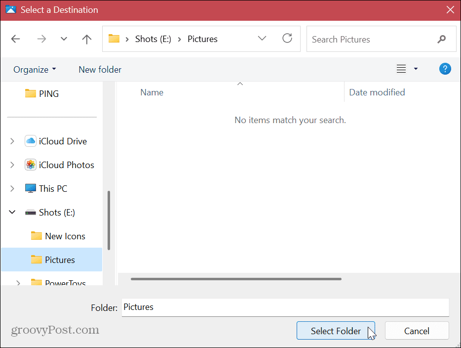 Presuňte predvolené používateľské priečinky v systéme Windows 11