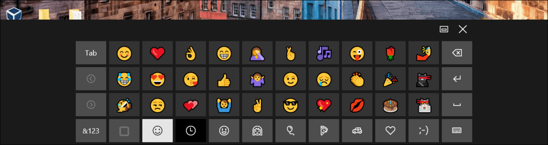 povoliť klávesnicu emoji Windows 10