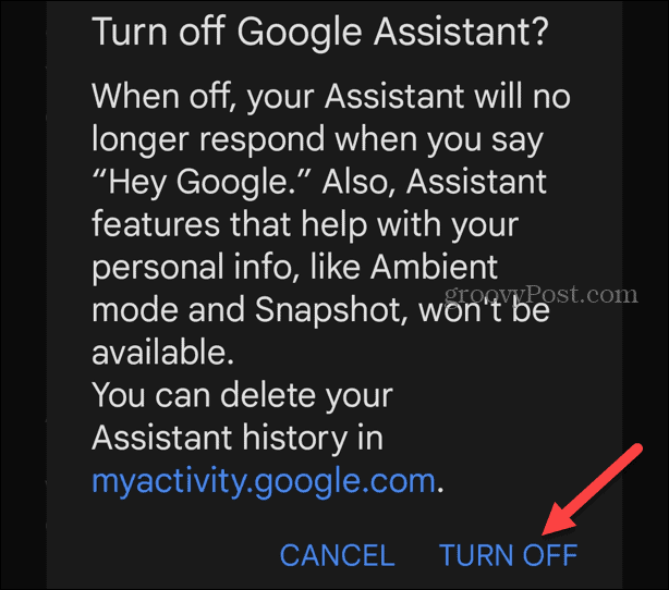 Zakázať Asistenta Google