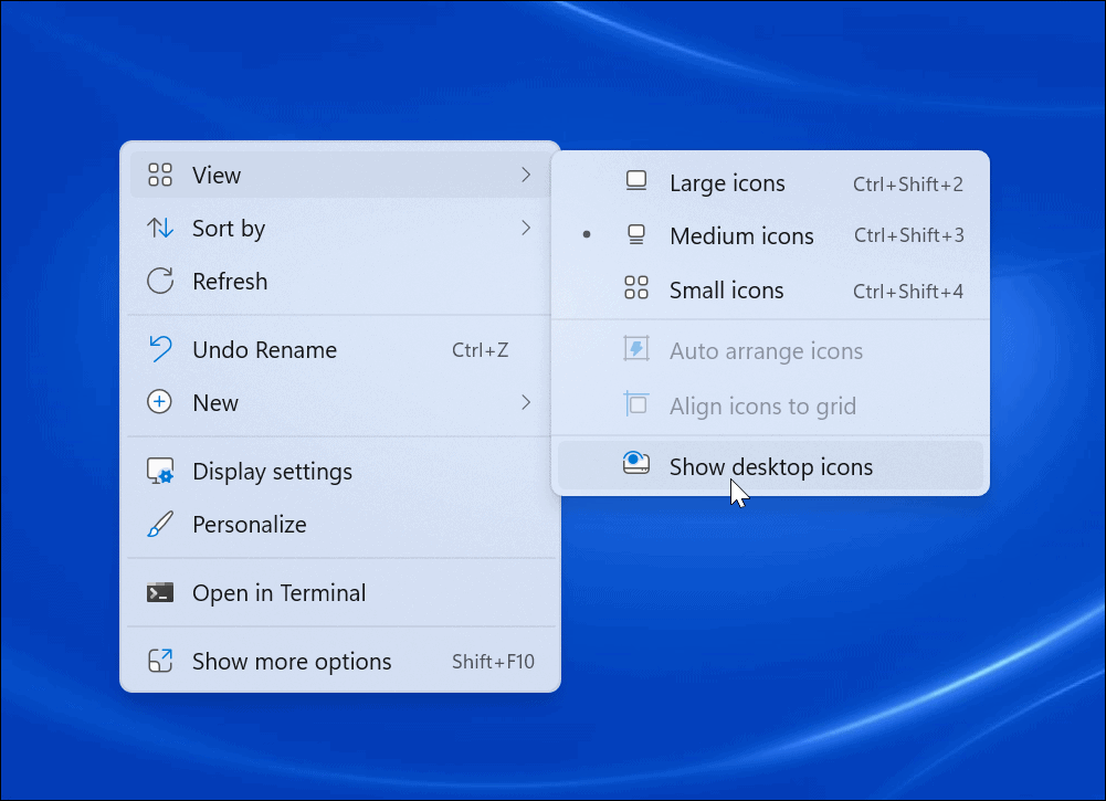 obnoviť ikony na pracovnej ploche systému Windows