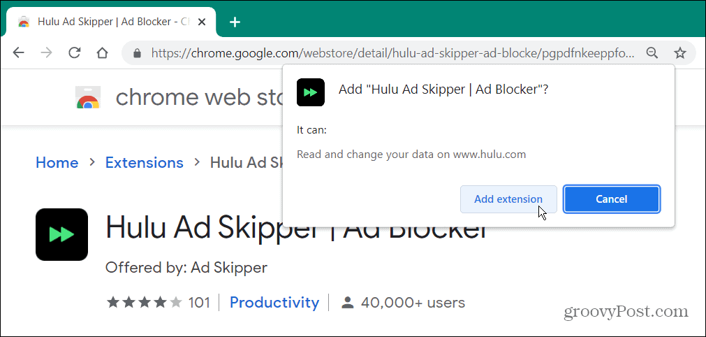 Rozšírenie Hulu Ad-Block