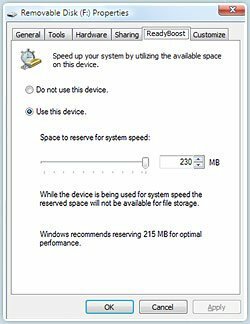Ako zvýšiť výkon Windows 7 a Vista pomocou ReadyBoost