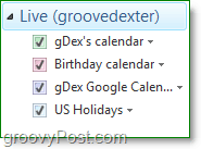 importovať kalendár Google do živých okien