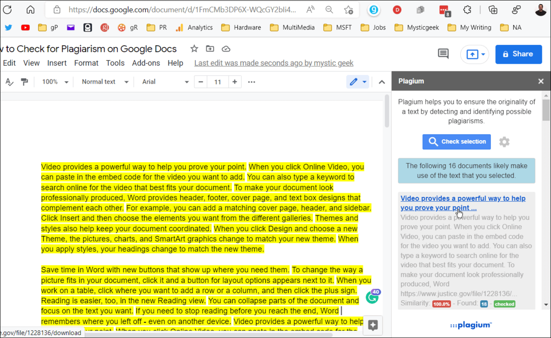 Ako skontrolovať plagiátorstvo v Dokumentoch Google